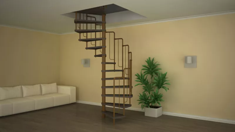 Модульные лестницы на второй этаж для загородного дома. 2